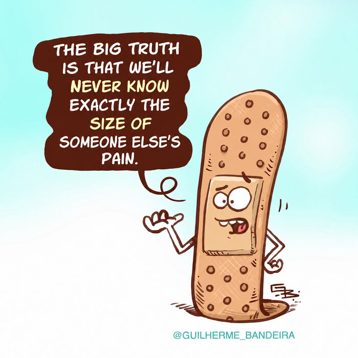 Brazilian Cartoonist Creates Thought-Provoking Comics That Blend Humor, Emotion, And Life Lessons (26 Pics)
