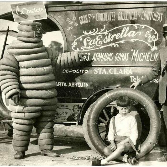 The Original Bibendum Known As The Michelin Man, Early 1900'