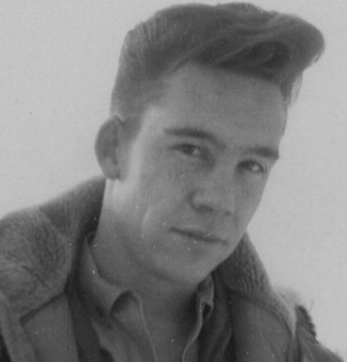 Bob Ross Without An Afro In The Military Circa 1960
