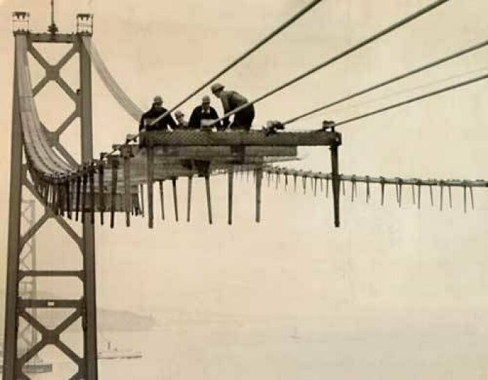 Building The San Francisco Bay Bridge 1935