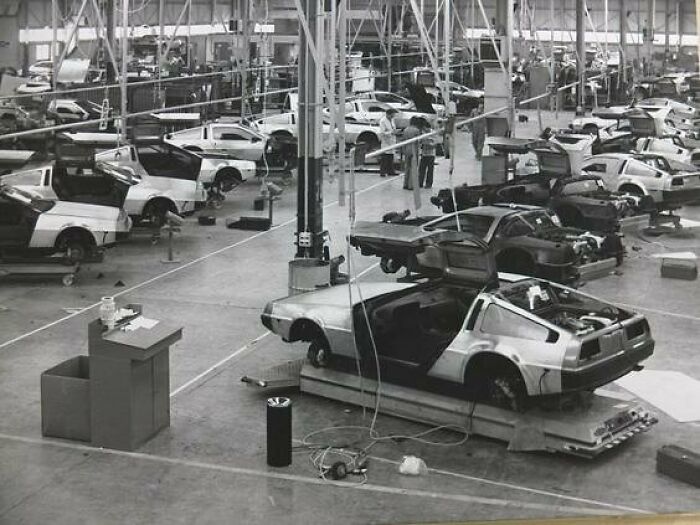 The Delorean Assembly Plant In Belfast 1980's