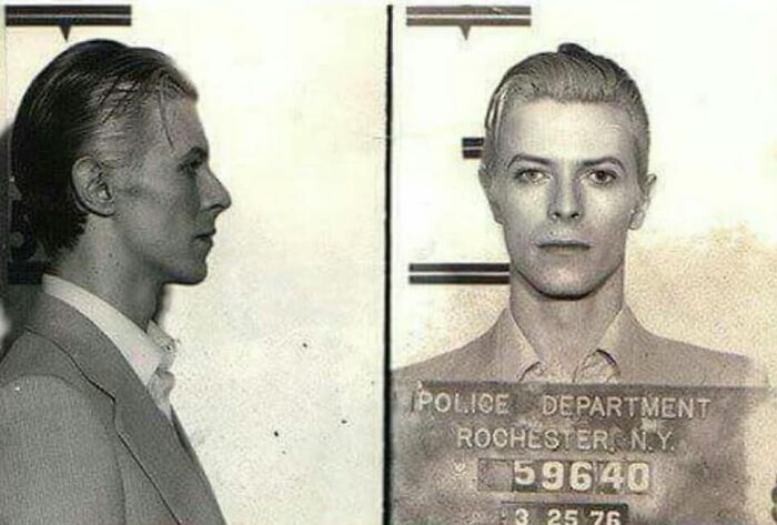 David Bowie‘S Mugshot, 1976