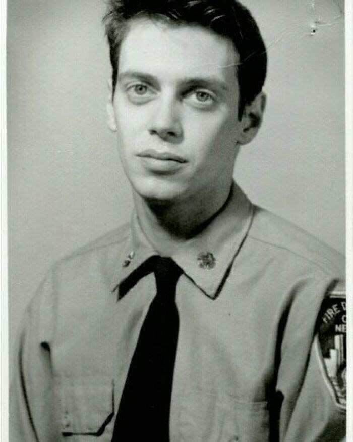 Young Steve Buscemi Working As A Firefighter, Early 1980s