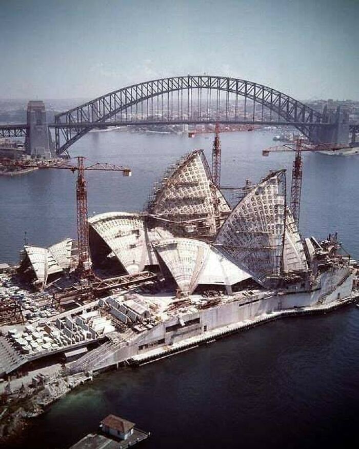Sydney Opera House Under Construction, 1966