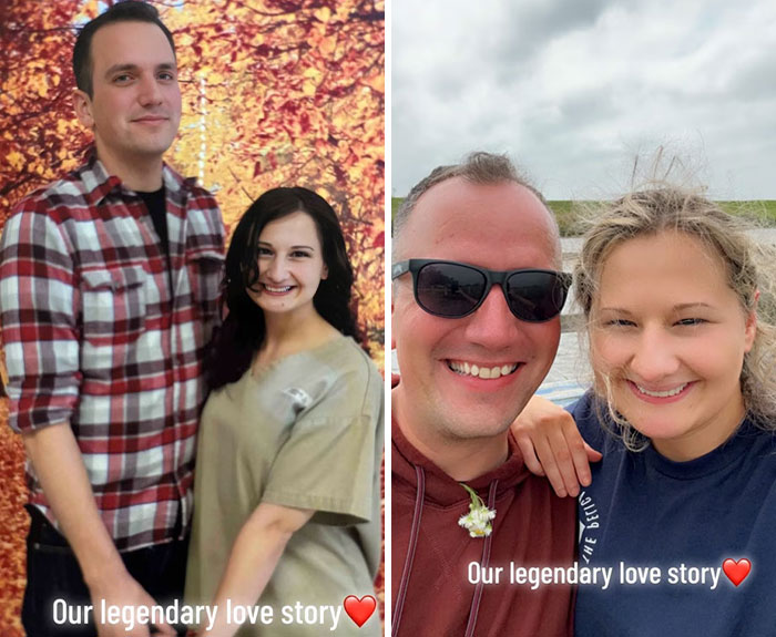 Photos of G***y Rose Blanchard and her fiancé with the text our legendary love story Photos of G***y Rose Blanchard and her fiancé with the text our legendary love story