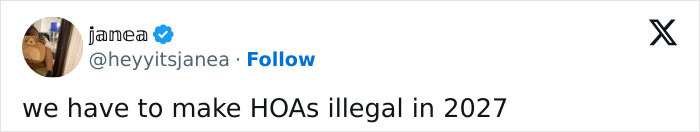 Social media post suggesting HOAs should be made illegal following strict Halloween candy rules. Social media post suggesting HOAs should be made illegal following strict Halloween candy rules.