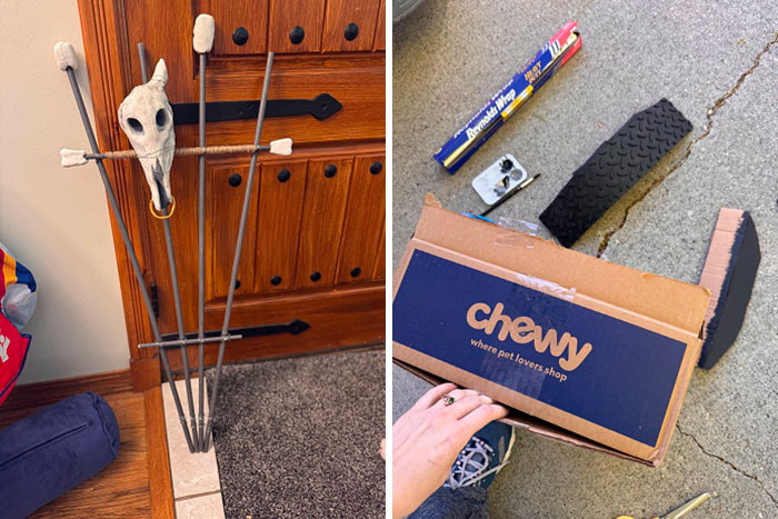 DIY props and a Chewy box prepared for a Mad Max Furry Road photoshoot. DIY props and a Chewy box prepared for a Mad Max Furry Road photoshoot.