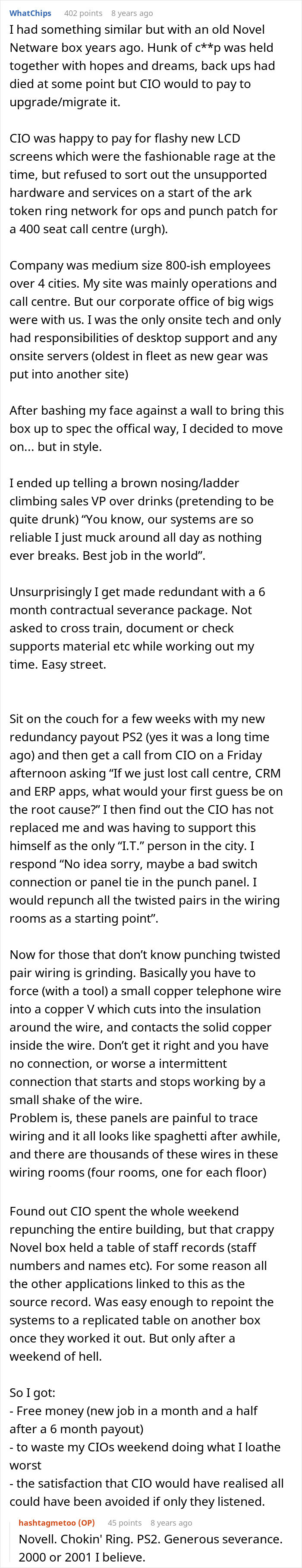 Boss Throws Loyal IT Guy Under The Bus For A New Manager Who Barely Knows The Job