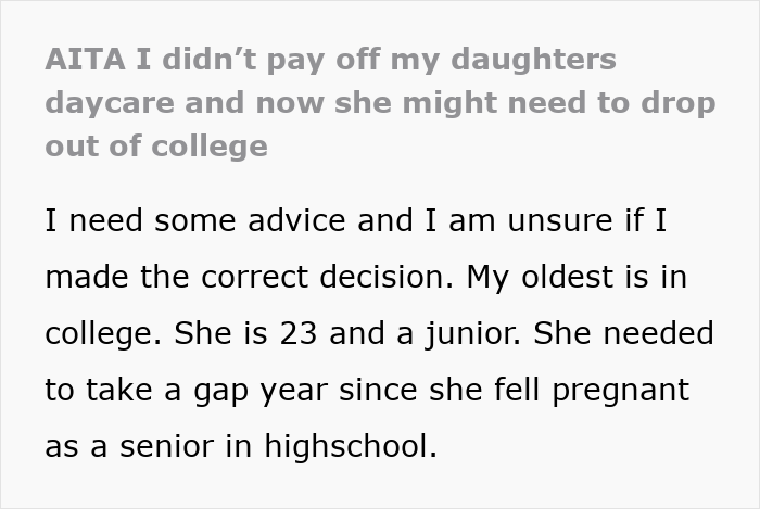 Woman Lashes Out At Parents Who Can Only Help One Of Their Daughters And They Don’t Choose Her