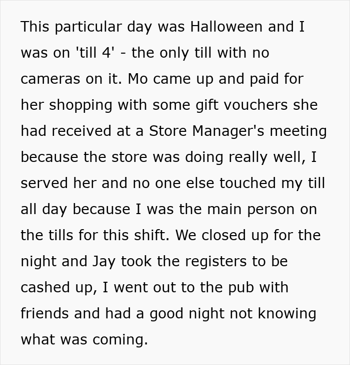 Manager Frames Employee For Her Own Theft, So They Spend 3 Months Setting A Trap Manager Frames Employee For Her Own Theft, So They Spend 3 Months Setting A Trap