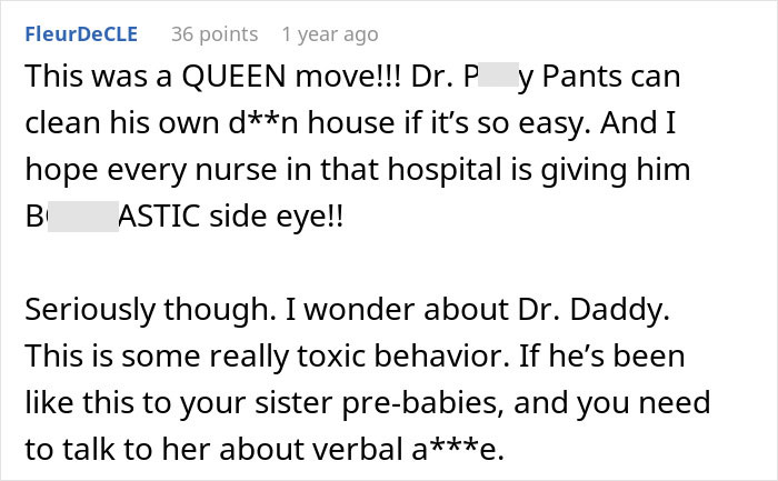 Sis Comes To Aid Postpartum Mom With Household Chores, BIL Says Wife Should Handle It Herself