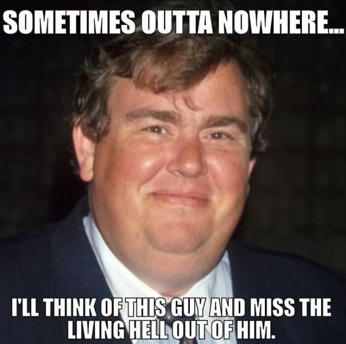 Portrait of actor John Candy, representing memorable culture and nostalgic photos of 80s kids.