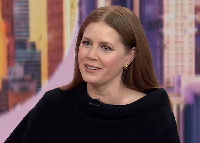 Oscar winning Hollywood star Amy Adams speaking during an interview amidst career slump discussions.