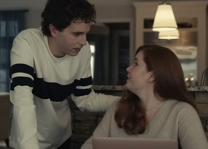 Amy Adams and Ben Platt share a scene in a movie, representing Hollywood star's career slump