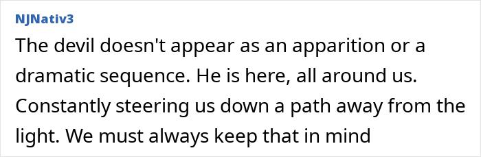 Reflection on the devil's presence in atheist becomes pastor article