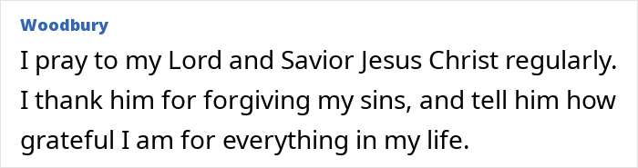 Prayer and gratitude to Jesus in atheist becomes pastor article comment