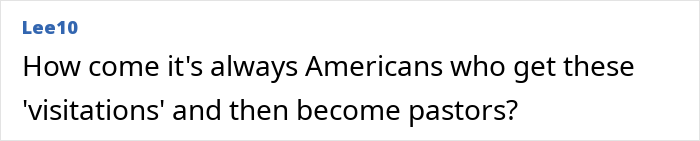 Question about Americans having visitations before becoming pastors