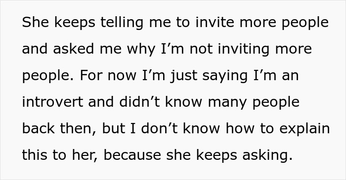 Groom explains introverted nature and limited guest list Groom explains introverted nature and limited guest list