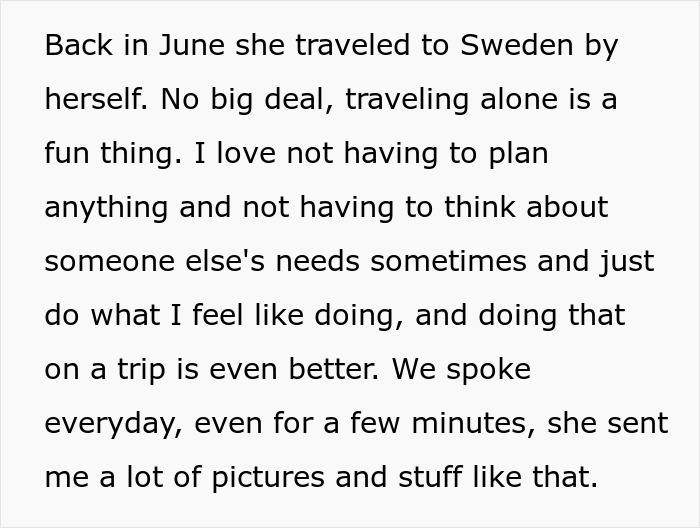 Guy Finds Out His Girlfriend Of 8 Years Went To Sweden For A Different Reason Than She Claimed