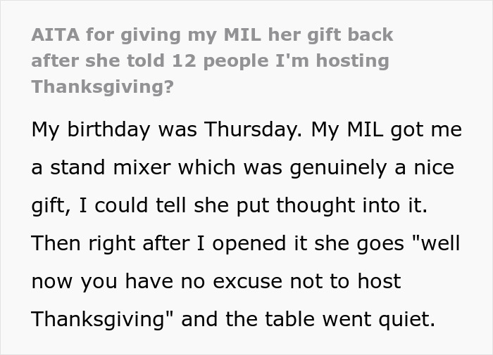 MIL's Gift Comes With Specific Conditions, She's Left In Tears When Woman Refuses To Accept Them MIL's Gift Comes With Specific Conditions, She's Left In Tears When Woman Refuses To Accept Them
