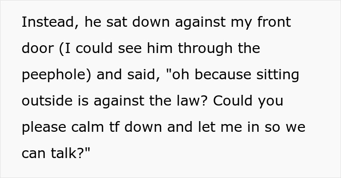 Text describing the ex-friend sitting outside the door when a guy waits 20 years to tell bestie he loves her Text describing the ex-friend sitting outside the door when a guy waits 20 years to tell bestie he loves her