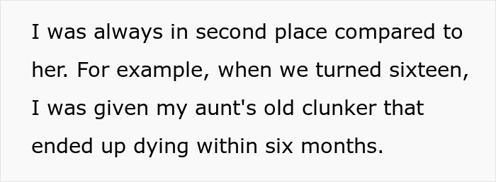 Text snippet describing feelings of being the less favorite daughter treated like second place. Text snippet describing feelings of being the less favorite daughter treated like second place.