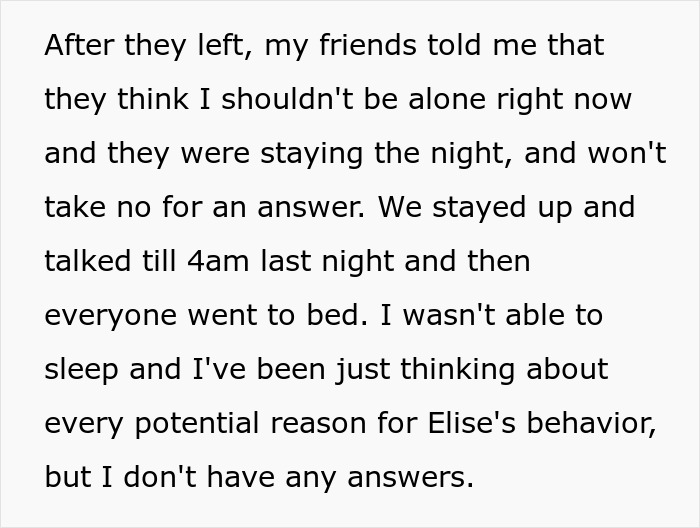 Post detailing the confusion and sleep deprivation after a girlfriend’s disappearing act ruined a dream proposal.