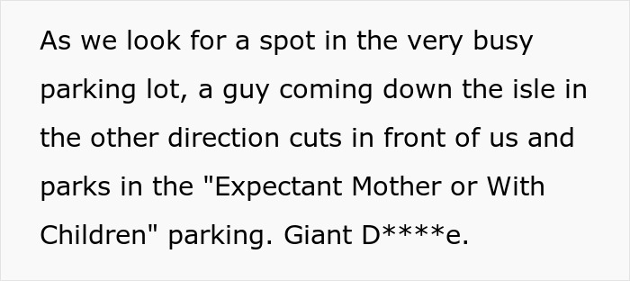 Man Steals A Family Parking Spot And Tells One Lie That Makes The Situation Much More Serious