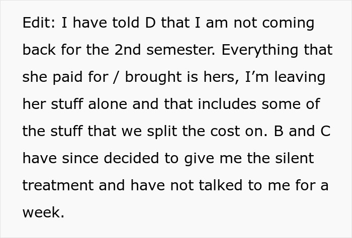 Woman Can't Stand Her Entitled Roommates Anymore, Decides To Be Petty Woman Can't Stand Her Entitled Roommates Anymore, Decides To Be Petty