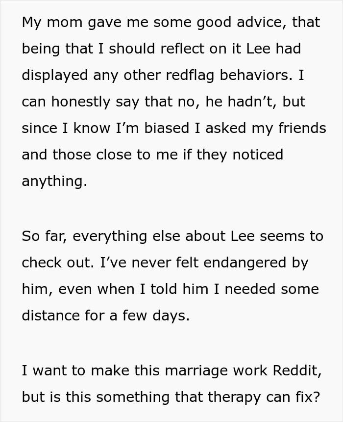 Text about reflecting on husband’s red flags and marriage therapy for obsession Text about reflecting on husband’s red flags and marriage therapy for obsession