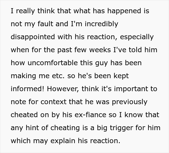 Guy Acts Like It's GF's Fault Her Male Coworker Is Obsessed With Her, She Doesn't See The Red Flags Guy Acts Like It's GF's Fault Her Male Coworker Is Obsessed With Her, She Doesn't See The Red Flags