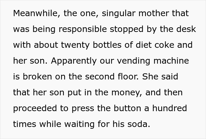Story about a broken vending machine amid the chaos of a bridezilla ruins hotel rooms event