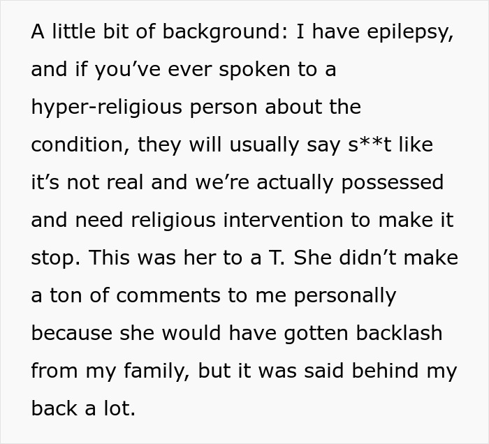 Text excerpt about epilepsy and religious interference Text excerpt about epilepsy and religious interference