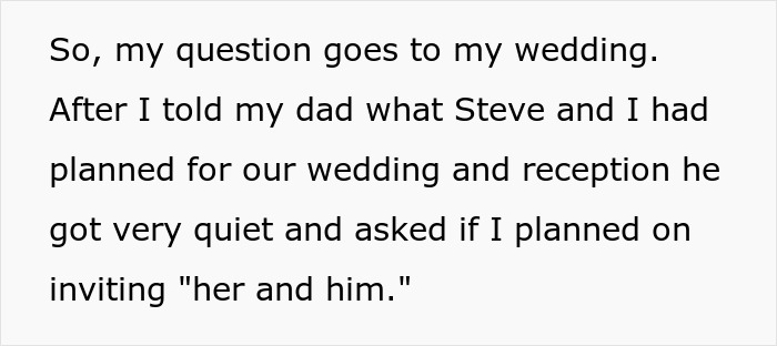 Dad Threatens To Skip Daughter’s Wedding If She Invites Cheater Mom, She’s Fed Up With Their Drama Dad Threatens To Skip Daughter’s Wedding If She Invites Cheater Mom, She’s Fed Up With Their Drama