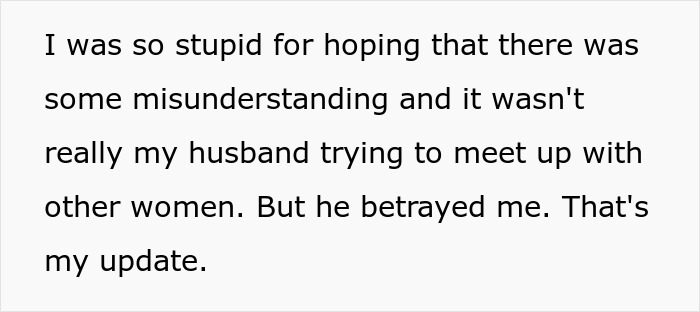 Wife feels betrayed as husband tries to meet other women from dating app