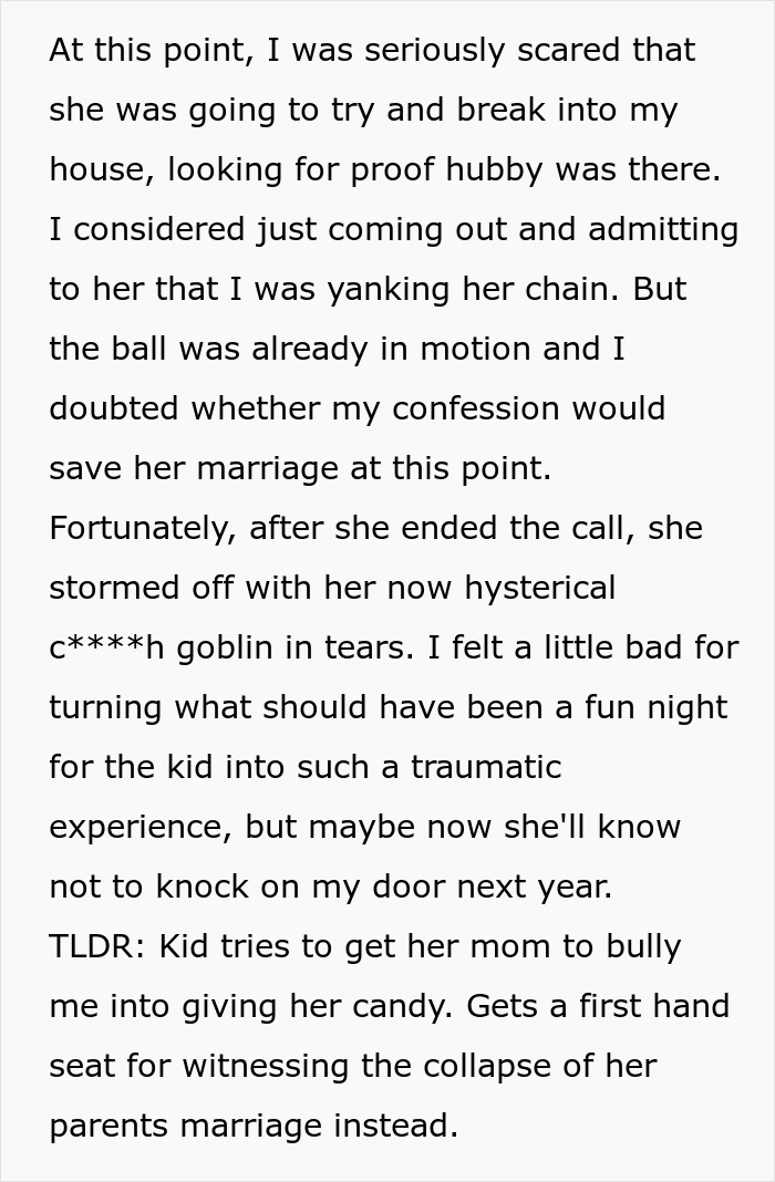 Text story about a mom and child&rsquo;s emotional meltdown over Halloween candy refusal