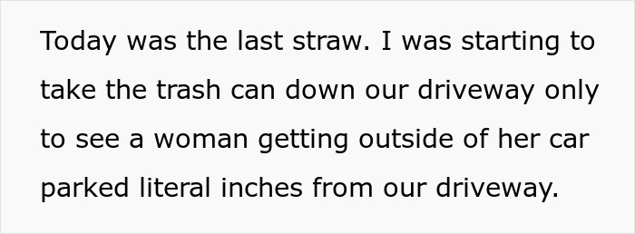 Guy Has Had Enough Of Neighbors' Parking Habits, So A Sunday Trash Run Turns Into Petty Revenge Guy Has Had Enough Of Neighbors' Parking Habits, So A Sunday Trash Run Turns Into Petty Revenge