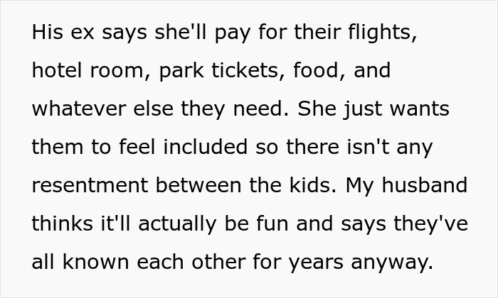 Wife Says No To Husband’s Plan To Bring His Former Stepkids On Their Florida Vacation, He Gets Mad Wife Says No To Husband’s Plan To Bring His Former Stepkids On Their Florida Vacation, He Gets Mad