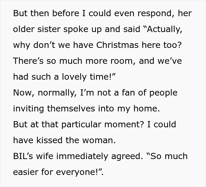 Older sister suggests having Christmas at her place resolving toxic mom family control Older sister suggests having Christmas at her place resolving toxic mom family control