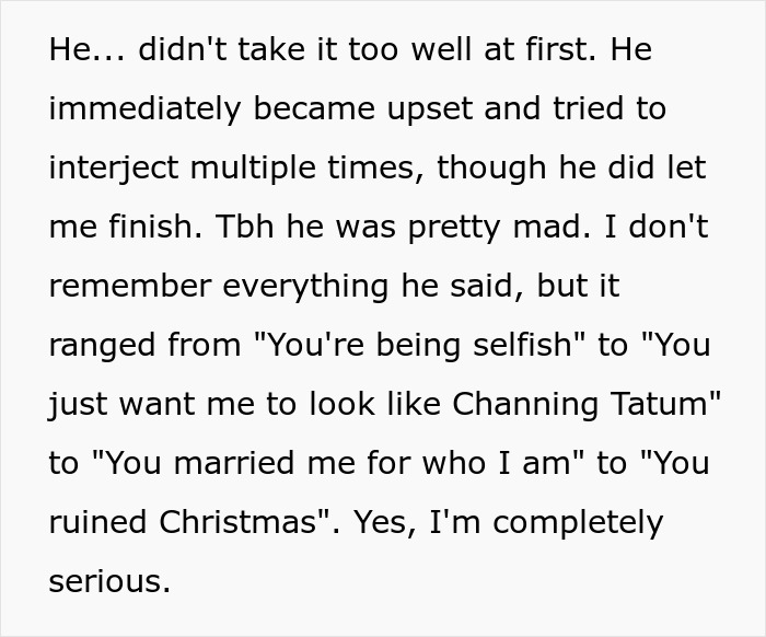 Wife Gives Obese Husband An Ultimatum, He Says She Wants Him To Look Like Channing Tatum Wife Gives Obese Husband An Ultimatum, He Says She Wants Him To Look Like Channing Tatum