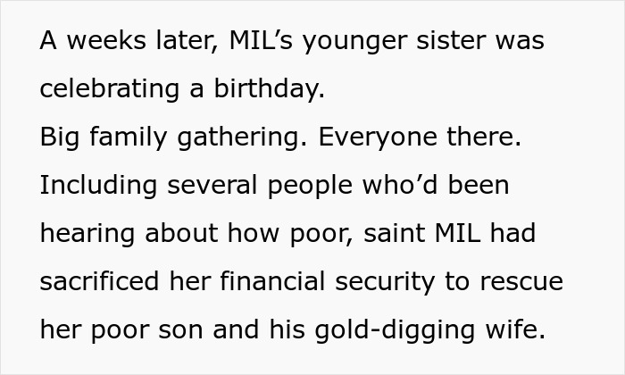 Text depicting family gathering discussing toxic mom's financial sacrifice Text depicting family gathering discussing toxic mom's financial sacrifice