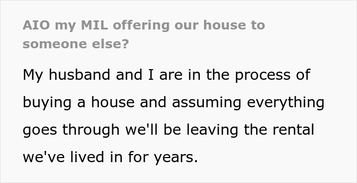 Couple Buys New House And Plans To Hand Over Lease To Friends, MIL Steps In And Ruins Everything Couple Buys New House And Plans To Hand Over Lease To Friends, MIL Steps In And Ruins Everything