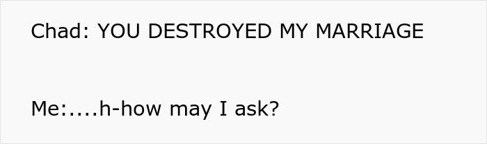 Text message with guest accusing hotel staff of destroying marriage over room charges Text message with guest accusing hotel staff of destroying marriage over room charges