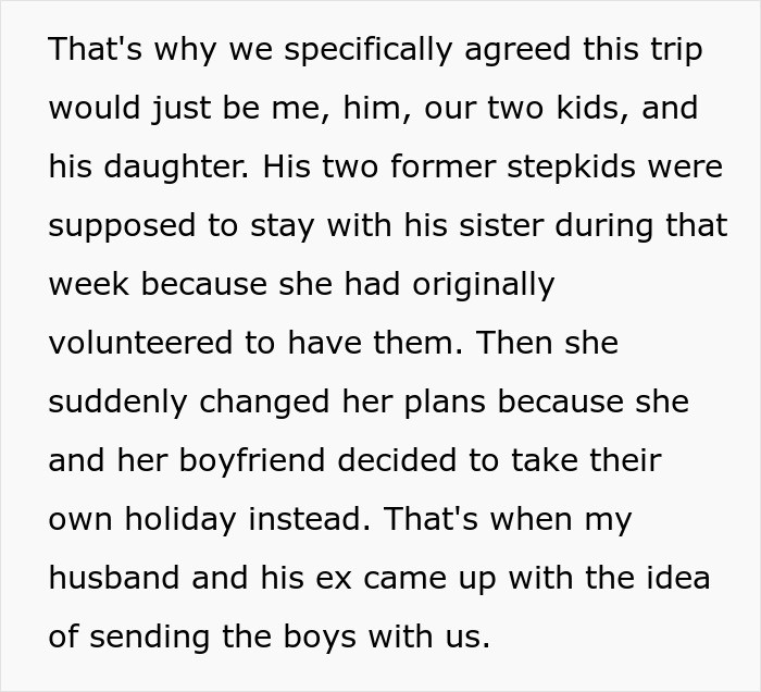 Wife Says No To Husband’s Plan To Bring His Former Stepkids On Their Florida Vacation, He Gets Mad Wife Says No To Husband’s Plan To Bring His Former Stepkids On Their Florida Vacation, He Gets Mad