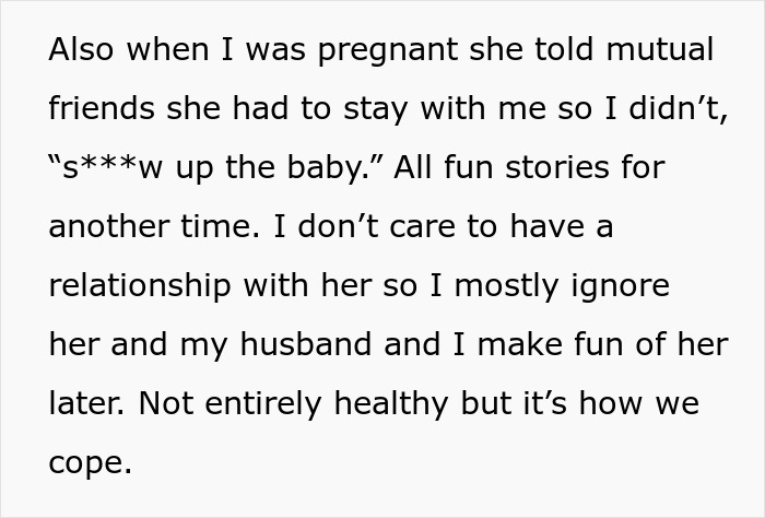 Screenshot of Reddit post detailing a story about a MIL and DIL with family name issues. Screenshot of Reddit post detailing a story about a MIL and DIL with family name issues.