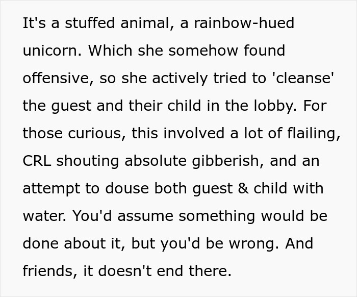 Hotel Tells Employee To Not Bring Untrained Dog To Work, She Calls Them "Satanic Reptilian Illuminati" Hotel Tells Employee To Not Bring Untrained Dog To Work, She Calls Them "Satanic Reptilian Illuminati"
