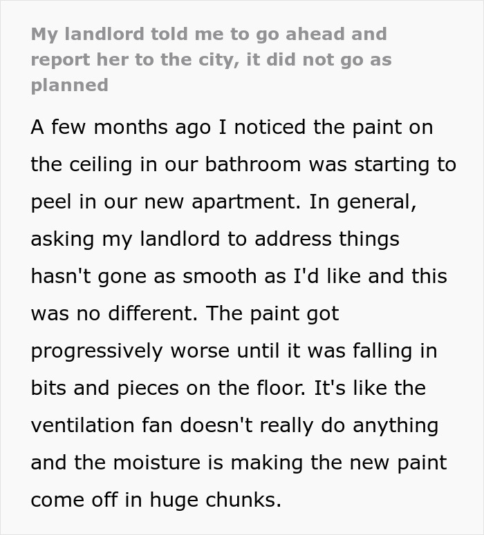 Landlord Dares Tenant To Report Her To The City, Unaware It Will Be Her Biggest Mistake Landlord Dares Tenant To Report Her To The City, Unaware It Will Be Her Biggest Mistake
