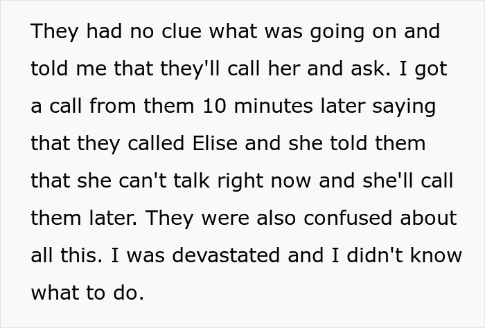 Screenshot of text about a guy planning a dream proposal that turned into a nightmare when his girlfriend vanished.