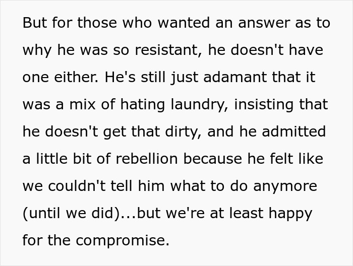 Grown Man Hates Doing Laundry, Doesn't Understand Why His Family Calls Him Out On His Stinky Clothes