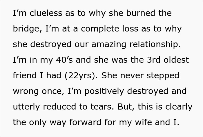 Groom devastated by stepmom burning bridges after years of friendship